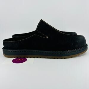 Born Men's Jude Black Distressed Opanka Leather Slip On Comfort Clogs Size 11M